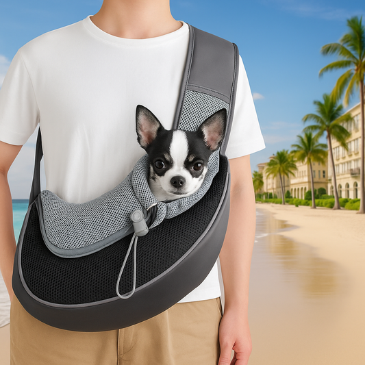 Sac de transport bandouliére pour chiens et chats
